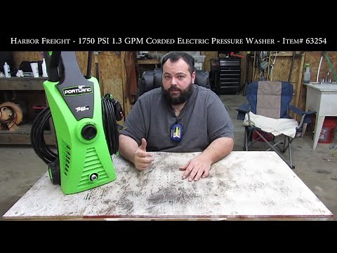 [7] Harbor Freight - Portland1750 PSI 1.3 GPM Corded Electric Pressure Washer - Item# 63254