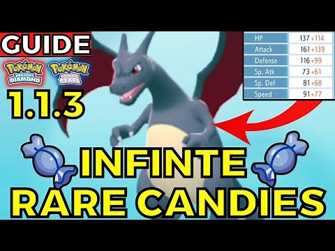 Infinite Rare Candy Glitch 1.1.3 Pokemon Brilliant Diamond Shining Pearl Guide