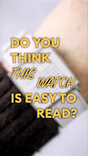 Do you think This Qlocktwo Watch is Easy to Read?