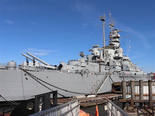I toured the USS Massachusetts, the 680-foot battleship that fired the last shot of World War II. Take a look inside.