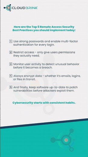 Top 5 Remote Access Security Best Practices in 60 Seconds