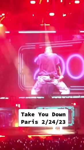 Chris Brown Take You Down Performance in Paris 2/24/23