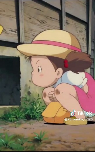 となりのトトロのかわいい追いかけっこ