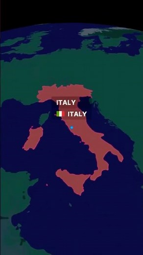 Italy Map Zoom Stock Video Animation #italy #map #animation