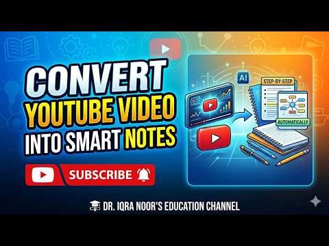 Convert YouTube videos into Smart Notes