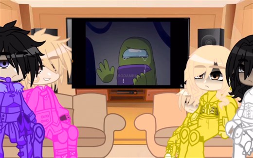 Among us react to Alternate - Evil Shelter / pt 1 / Among us