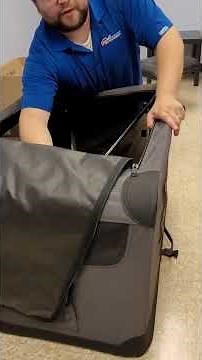 Folding and un-folding a TopPaw portable crate