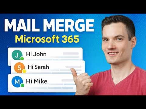How to Mail Merge in Word, Excel & Outlook (Full Guide)
