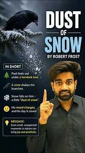 Dust of Snow by Robert Frost | Class 10 English First Flight