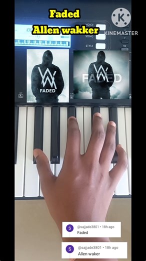 Faded Allen water in keyboard 🎹.. easy to learn. .