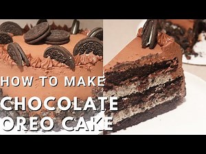 Chocolate Oreo Cake with Cookies and Cream Filling