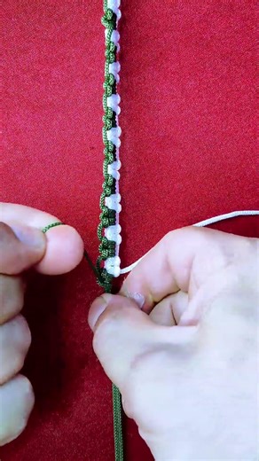 The easiest way to Make Friendship Bracelet with 2 Colors #macrame #shorts #macramebracelet