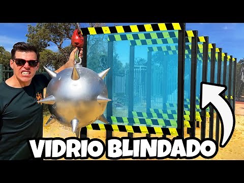 ¿Cuántos cristales a prueba de balas pueden detener esta bola de demolición?