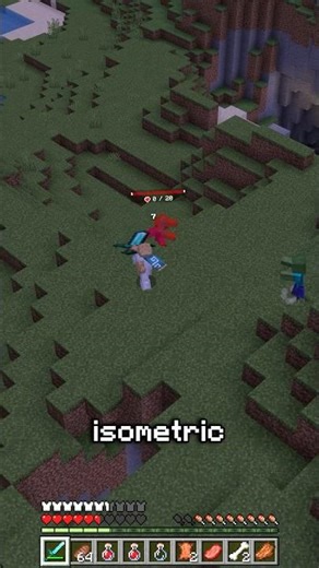 Minecraft, but the Combat is from Dungeons