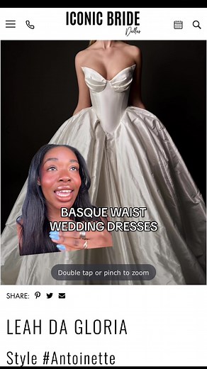 BASQUE WAIST! The chokehold this wedding dress style has on me 😮‍💨 it’s giving classic, timeless drama and I’m 10000% here for it #weddingdress #weddingdressinspo #basquewaist #ballgownweddingdress #weddingtok #bridetok #2024bride #2025bride #leahdagloria #inesdisanto #inesdisantobride #galialahav #lohobride