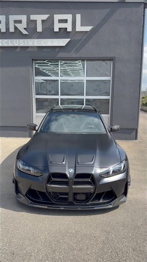 BMW M3 competition Touring black matt 😮‍💨 #bmw #carbon #fyourpage #shorts