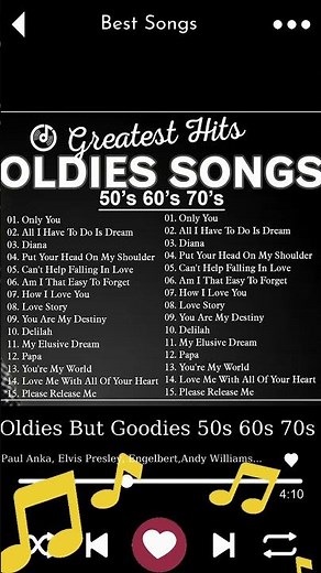 OLDIES BUT GOODIES 50S 60S 70S 80S GREATEST HITS SONGS OF ALL TIME