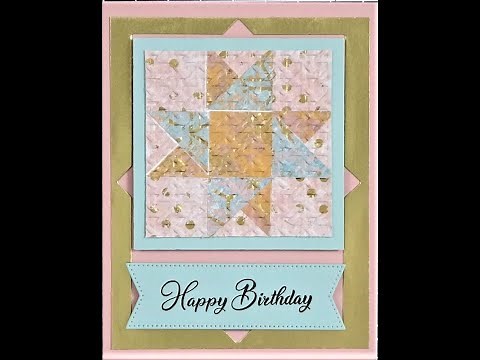 How to make a star quilt card-fun & easy