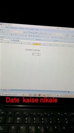 Excel me Date kaise nikale formula aur sort cut se #viralvideo #excel @Ashish sir