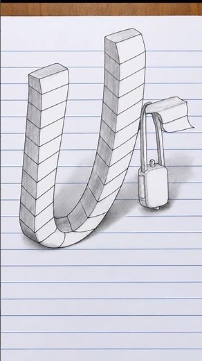 How to Draw 3D Geez Letter ሁ ✍️🔥/Writing Amharic Alphabet ሁ /#Shorts