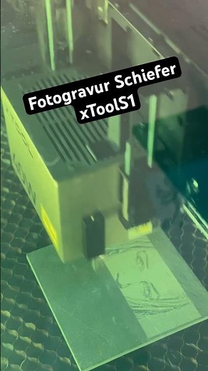 Fotogravur Schiefer mit xToolS1 - Werte und Einstellungen für XCS - Tutorial #pinselara