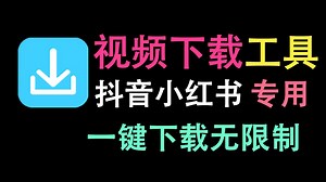 【短视频下载工具】抖音小红书免费视频下载器，一键秒下载，画质清晰