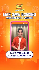 Meet & Greet Bonding na MAX PINASAYA pa! This time, may chance kang makasama at makilala si Kathryn Bernardo at Joshua Garcia! 🧡🫰💙 Just text TNT25 to 5858 para sumali at mag-load ng TNT Saya All 149. Learn more about #TNTAnibersaya: https://tntph.com/Anibersaya2025 | TNT PH