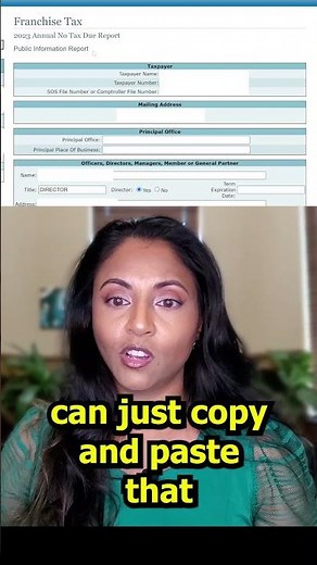 Texas Franchise Tax - Public Information Report - How to fill out this section... - Full video on YT