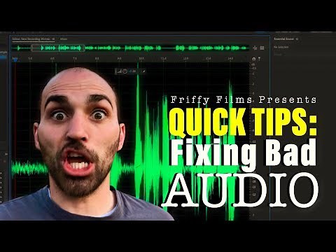 QUICK TIPS: Fixing Bad Audio (Adobe Audition CC, Noise Reduction, Spot Healing, Noise Gates!)