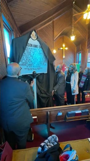 Maryland's latest historical marker honoring the Dickerson AME Church