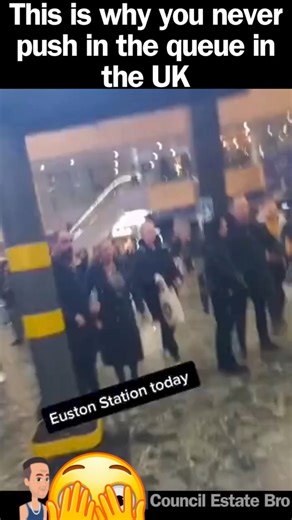 Euston We have a problem #funnyreels #funnyvideo #uk #banter #london #queue | Council Estate Bro