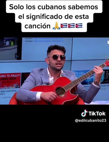 Live Acoustic Performance of Cuban Song in Studio