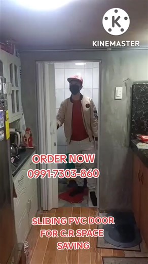 Sliding PVC Door for C.R Space Saving - Order Now