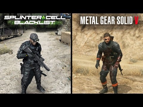 Splinter Cell Blacklist vs Metal Gear Solid V - Physics and Details Comparison
