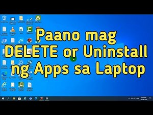 Paano mag DELETE/Uninstall ng Apps sa Laptop Windows 10 | Computer Tutorial