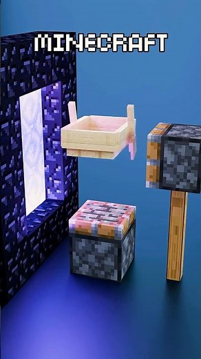Minecraft Vs Real Life - Satisfying 3D Simulation #blender3d #3dart #3danimation #asmr #minecraft
