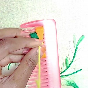 1.3K views · 23 reactions | Handmade tutorial 3D flower embroidery #embroidery #design #handmade #3d #love | Hand Embroidery Teaching | Facebook