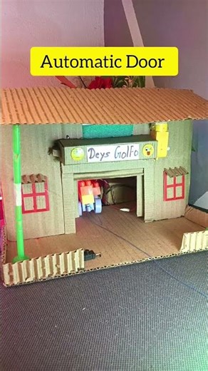 Automatic Door Opening System Project Made With 5 Volt Dc Motor And Lithium Ion battery #shorts