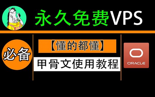甲骨文注册使用详细教程，oracle永久免费的vps直接注册，快速搭建使用说明