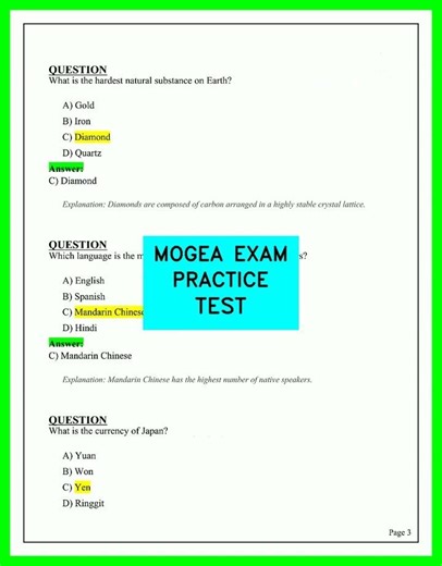 MOGEA Exam Practice Test 2026 | Questions and Answers Review | Complete Study Guide 2026 Edition