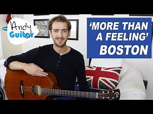 'MORE THAN A FEELING' (BOSTON) Guitar Lesson Tutorial - how to play acoustic songs