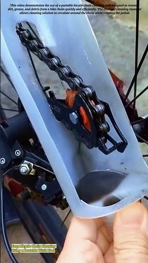 Easy Bicycle Chain Cleaning Using a Portable Wash Tool