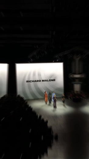 Richard Malone winning the @Woolcrest Textiles prize #richardmalone #catwalk #model #fashion #wool