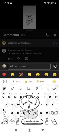 nutshell animation keyboard