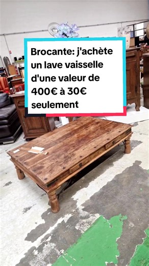 Achat incroyable en brocante : lave-vaisselle à 30€ !