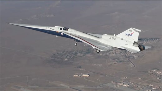 New video takes you into the cockpit for 1st flight of NASA's new X-59 'quiet' supersonic jet