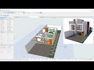 ArchiCAD Complete Workflow - Part 1 - Structural grid plans, 3D rendering, 3D modeling and etc.