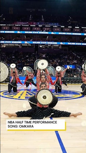 Omkara makes it to the NBA Halftime Show at the Chase Center Arena, San Francisco. #nba #omkara