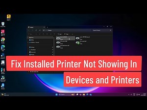 Fix Installed Printer Not Showing In Devices and Printers In Windows 11/10