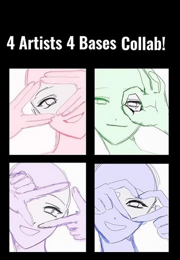 4 Artists 4 Bases Collab! #firstsong #art #artcollab #artist